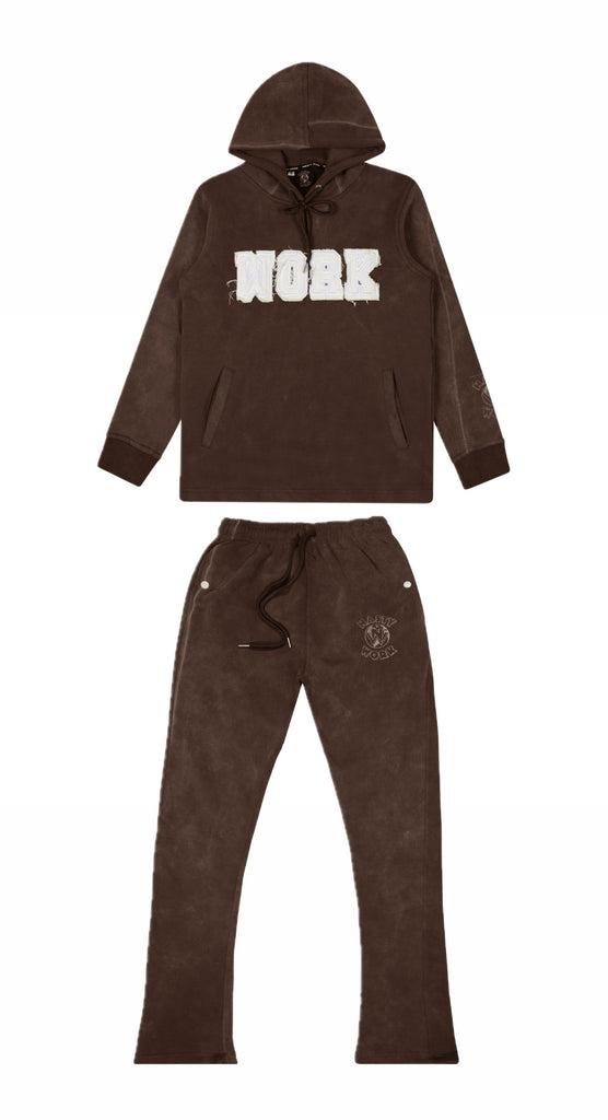 Brown "Work" Unisex Sweatsuit