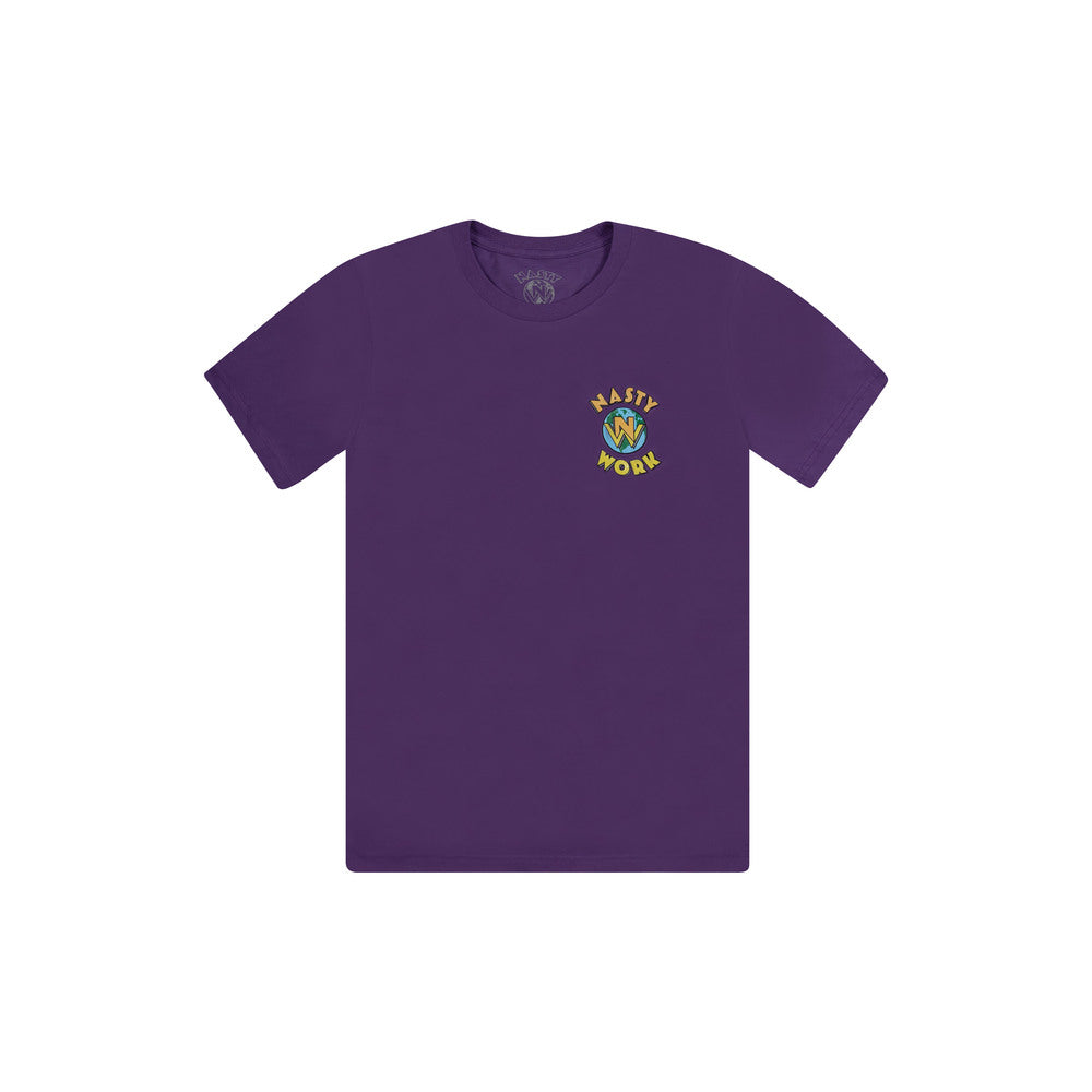 Nasty Work Purple Logo T-Shirt